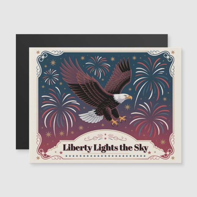 Liberty Lights the Sky • 1776–2026 Keepsake Card (Front/Back)