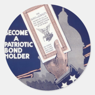 Liberty Loan Classic Round Sticker