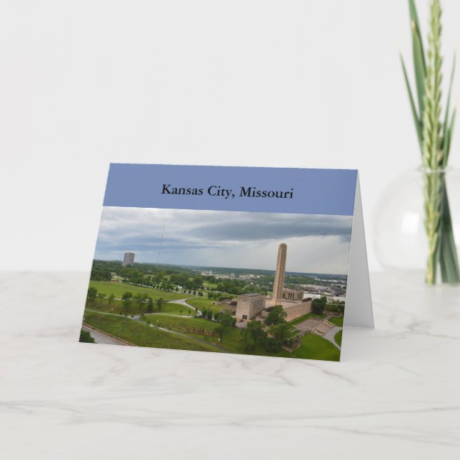 Liberty Memorial and BMA Building, Kansas City, MO Card (Front)