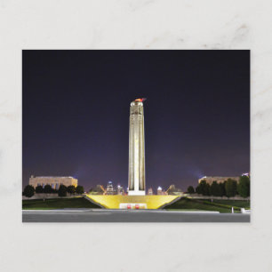 Liberty Memorial at Night, Kansas City, Missouri Postcard