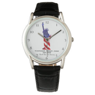 *~* Liberty Military Veteran Red White Blue Watch