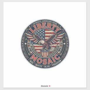 Liberty Mosaic Patriotic Patriotic Mosaic Vintage