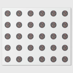 Liberty Mosaic Patriotic Patriotic Mosaic Vintage Wrapping Paper