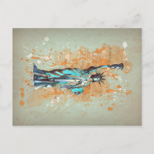 Liberty, New York, Manhattan, USA, Amerika Postcard