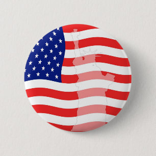 Liberty on Flag Button