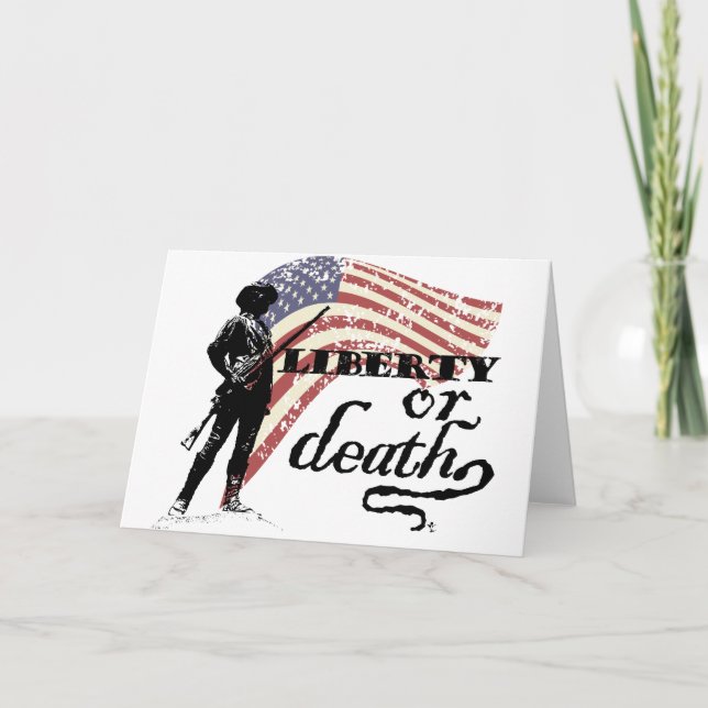 Liberty or Death Minutemen Card (Front)