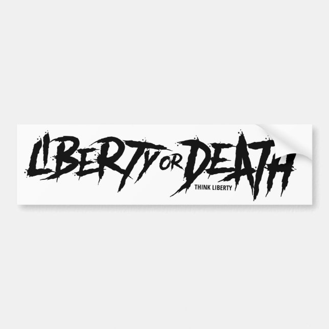 Liberty or Death - Think Liberty Sticker (Front)