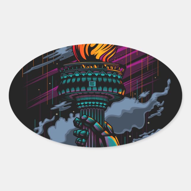 Liberty Oval Sticker (Front)