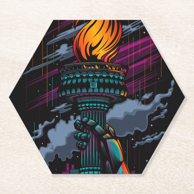 Liberty Paper Coaster (Front)