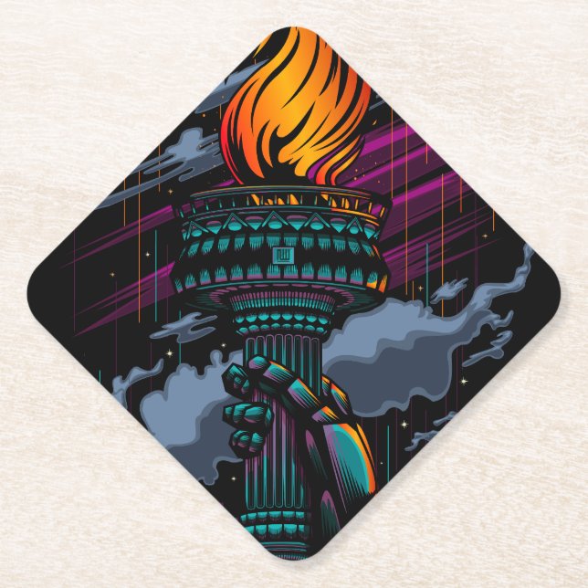 Liberty Paper Coaster (Front)