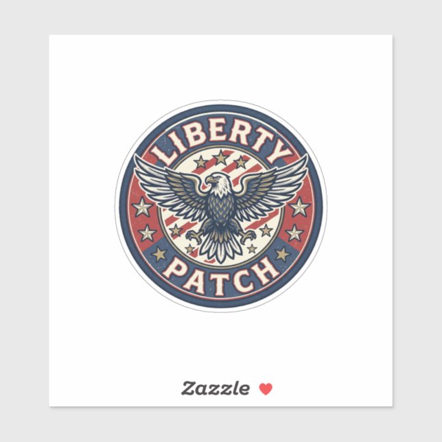 Liberty Patch Patriotic Patriotic Patch Embroidery (Sheet)