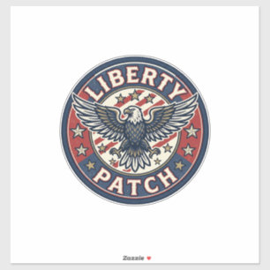 Liberty Patch Patriotic Patriotic Patch Embroidery