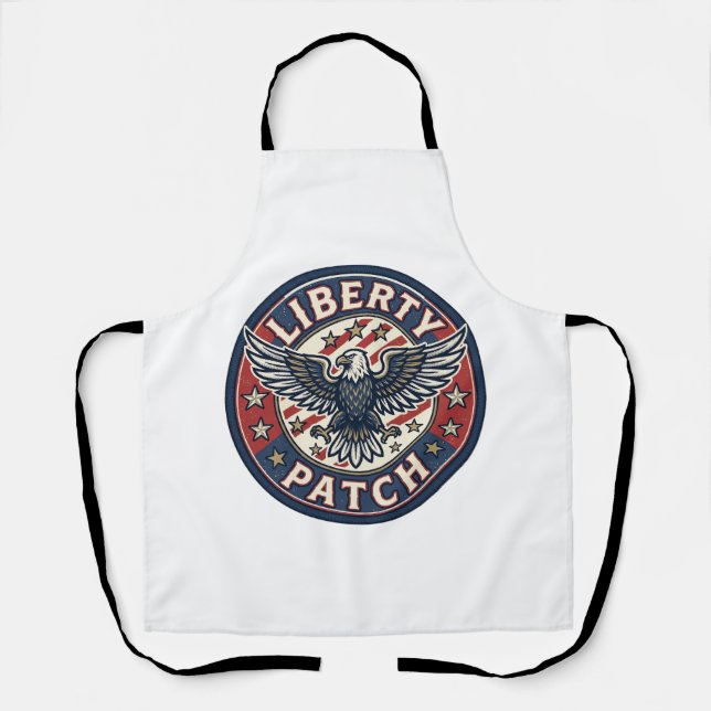 Liberty Patch Patriotic Patriotic Patch Embroidery Apron (Front)