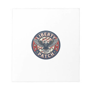 Liberty Patch Patriotic Patriotic Patch Embroidery Notepad