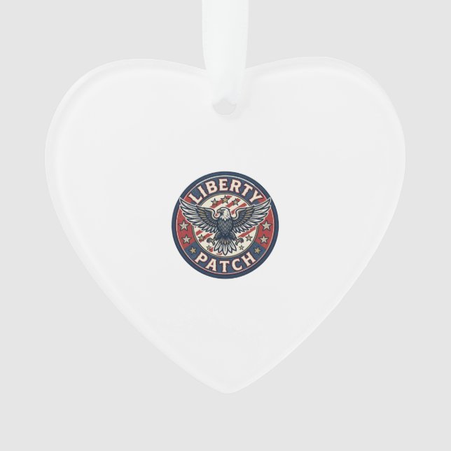 Liberty Patch Patriotic Patriotic Patch Embroidery Ornament (Front)