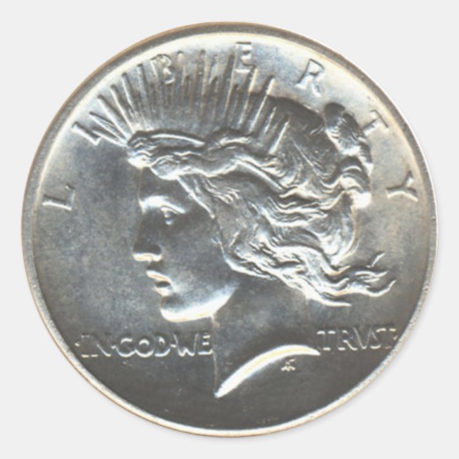 Liberty Peace Dollar Sticker Packs (Front)