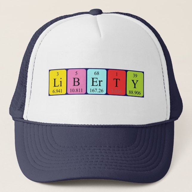 Liberty periodic table name hat (Front)