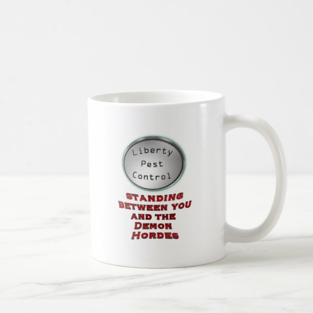 liberty pest control coffee mug (Right)