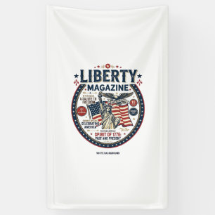 Liberty Popsicle Patriotic Patriotic Ice Cream Pop Banner