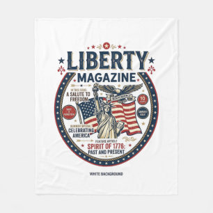 Liberty Popsicle Patriotic Patriotic Ice Cream Pop Fleece Blanket