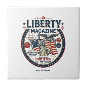 Liberty Popsicle Patriotic Patriotic Ice Cream Pop Tile