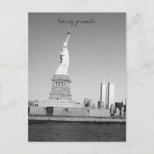 liberty prevails nyc postcard