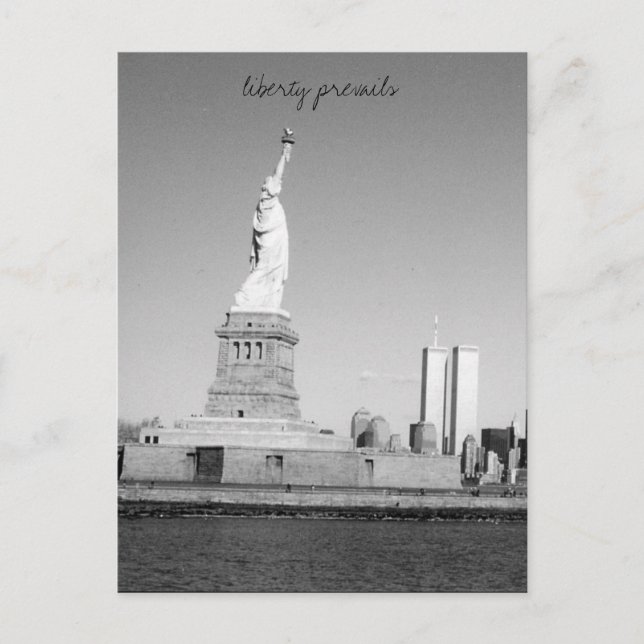 liberty prevails nyc postcard (Front)