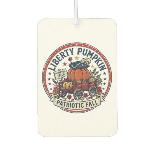 Liberty Pumpkin Patriotic Patriotic Pumpkin Fall A Car Air Freshener