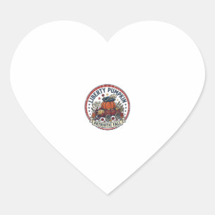 Liberty Pumpkin Patriotic Patriotic Pumpkin Fall A Heart Sticker