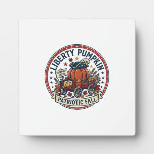 Liberty Pumpkin Patriotic Patriotic Pumpkin Fall A Plaque
