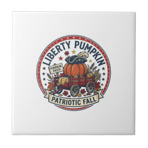 Liberty Pumpkin Patriotic Patriotic Pumpkin Fall A Tile