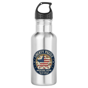 Liberty Puzzle Patriotic Patriotic Puzzle Jigsaw V 532 Ml Water Bottle