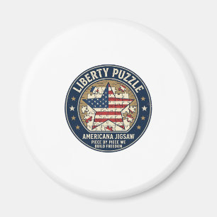 Liberty Puzzle Patriotic Patriotic Puzzle Jigsaw V Magnet