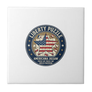Liberty Puzzle Patriotic Patriotic Puzzle Jigsaw V Tile