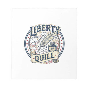 Liberty Quill Patriotic Patriotic Quill Ink Vintag Notepad