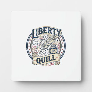 Liberty Quill Patriotic Patriotic Quill Ink Vintag Plaque