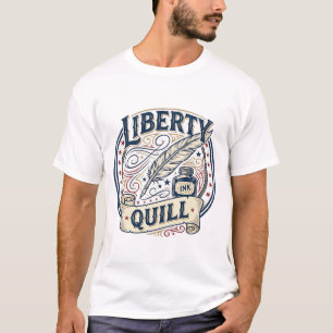 Liberty Quill Patriotic Patriotic Quill Ink Vintag T-Shirt