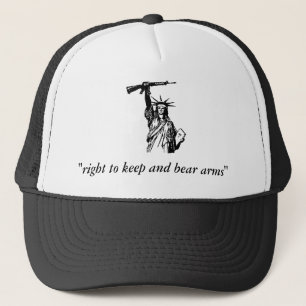 Liberty "right to keep and bear arms" trucker hat