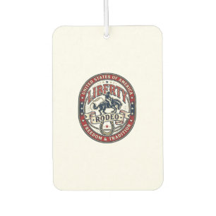 Liberty Rodeo Patriotic Patriotic Rodeo Western US Car Air Freshener