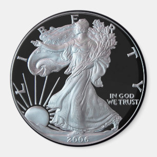 Liberty Silver Dollar Head 2006  Magnet