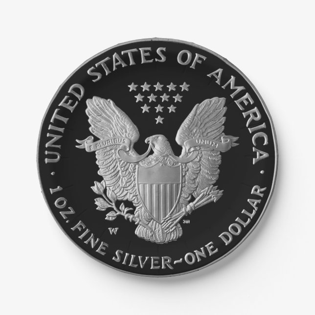 Liberty Silver Dollar Tail 2006 Paper Plate (Front)