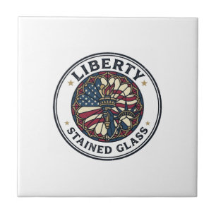 Liberty Stained Glass Patriotic Patriotic Stained Tile