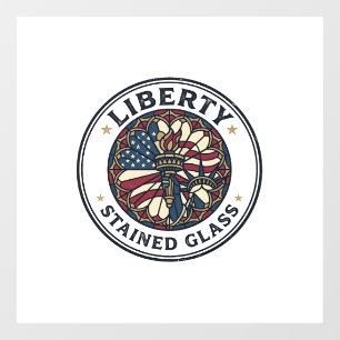 Liberty Stained Glass Patriotic Patriotic Stained Window Cling
