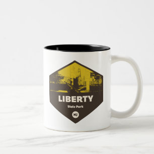 Liberty State Park New Jersey Two-Tone Coffee Mug