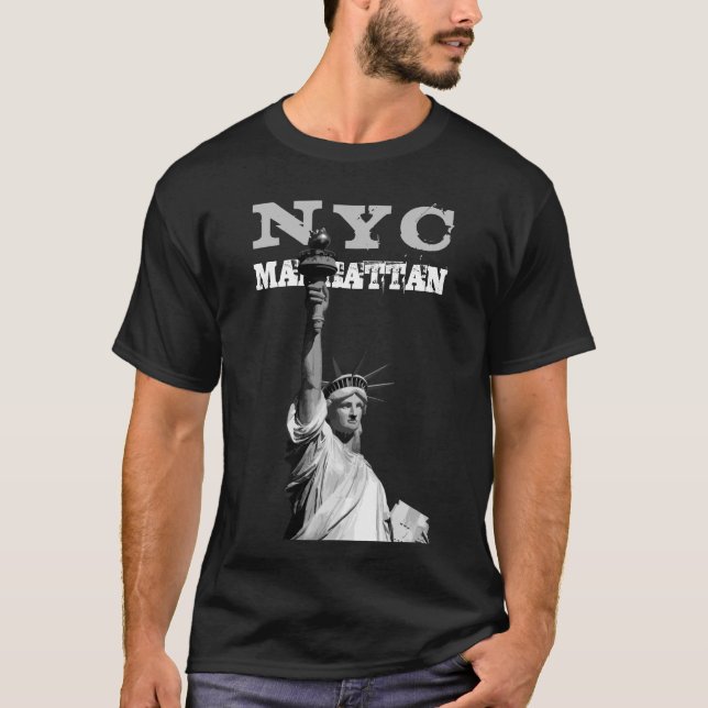 Liberty Statue New York City Nyc Manhattan Men's T-Shirt (Front)