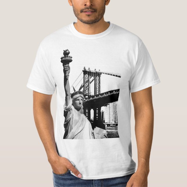 Liberty Statue Nyc New York Mens Modern T-Shirt (Front)