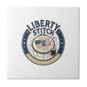 Liberty Stitch Patriotic Patriotic Embroidery Need Tile