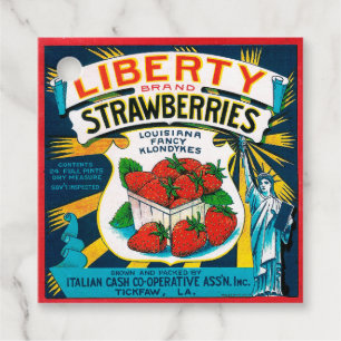 Liberty Strawberries Favour Tags