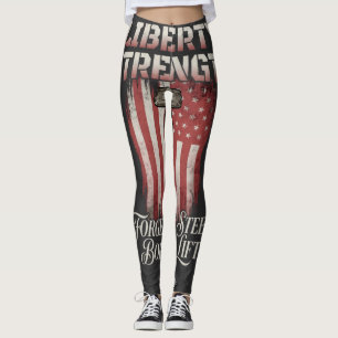Liberty Strength Forged Steel American Iron Athl Leggings