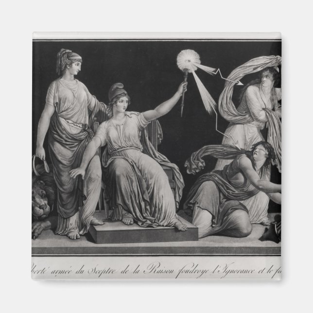 Liberty, striking down Ignorance and Fantacism Magnet (Front)